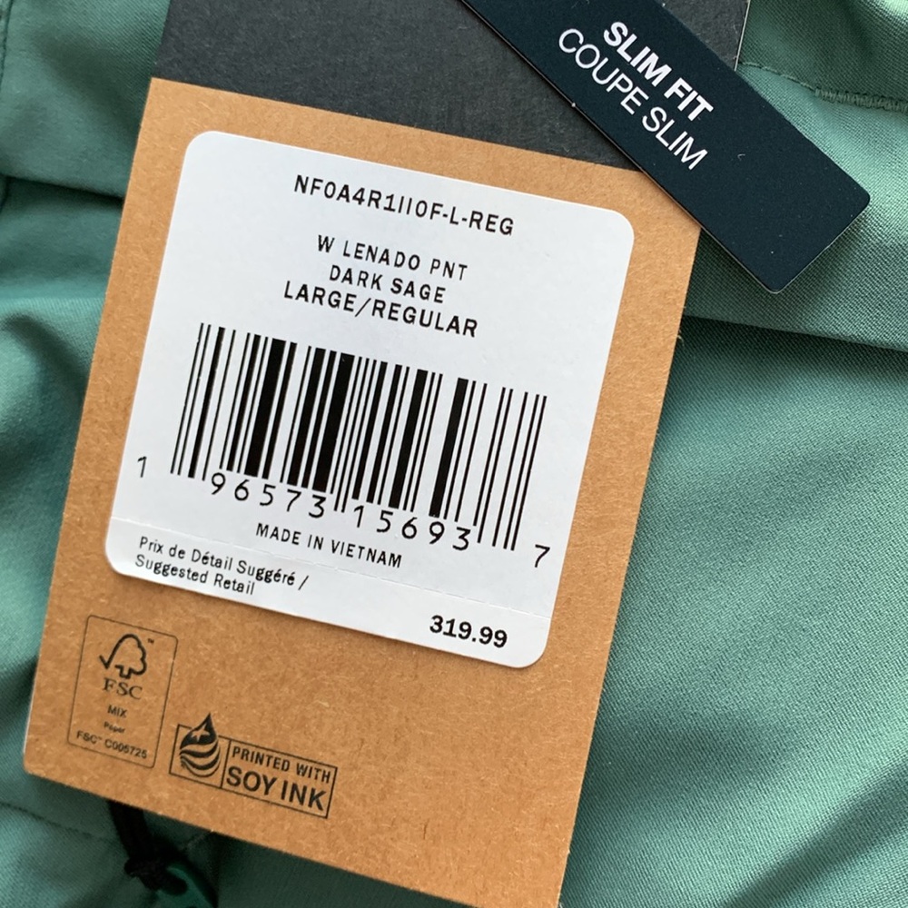 🔥❄️🔥The North Face Lenado dark sage Pants Size L❄️🔥❄️ - Picture 5 of 7